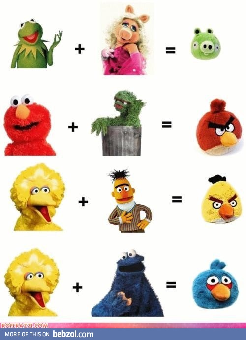 Muppets + Muppets = Angry Birds
