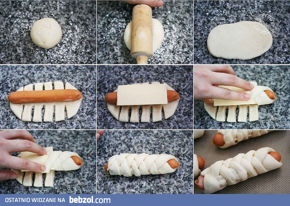 Dla kogoś,kogo lubisz -parówki zapiekane w cieście francuskim