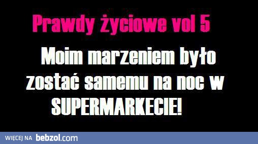 Noc w supermarkecie