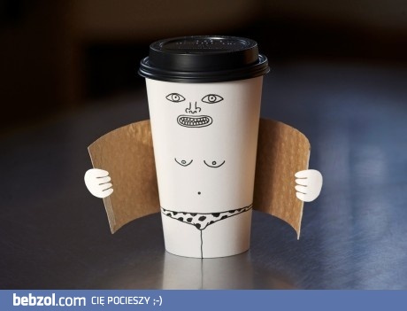 Striptiz kubka do kawy 