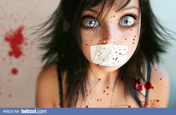 Przeraźliwy strach w oczach