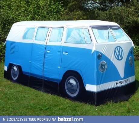 Namiot w kształcie Volkswagen Camper