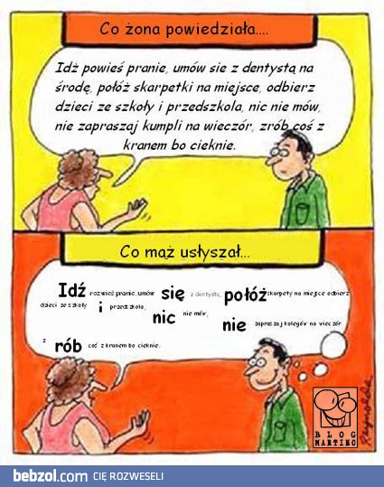 Powiedziane i usłyszane...