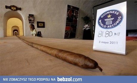 Gigantyczne cygaro