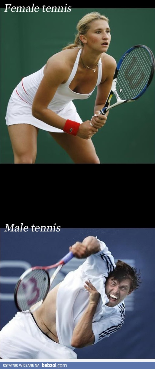Kobiecy tenis vs męski tenis