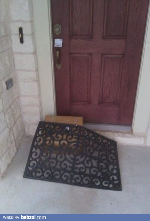 Przesyłkę zostawiam pod wycieraczką