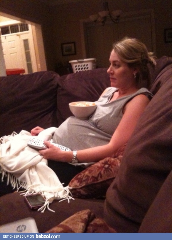 My wife says this is the only benefit of being pregnant...