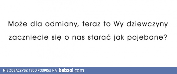 Coś dla odmiany..