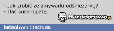 Jak zrobić ze zmywarki odśnieżarkę?