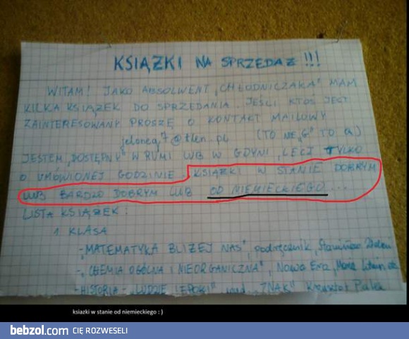 Stan książki od niemieckiego..