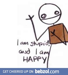 I am stupid