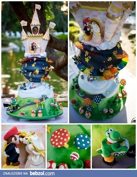Tort weselny z serii Super Mario