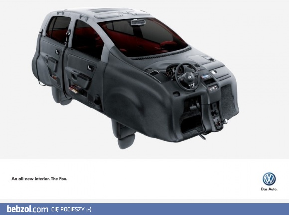 Wnętrze samochodu na zewnątrz 