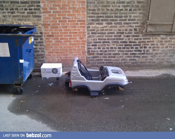 Kids, watch where you park.