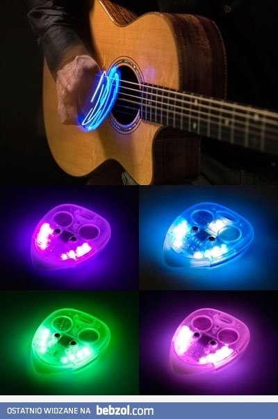 Świecące kostki gitarowe 