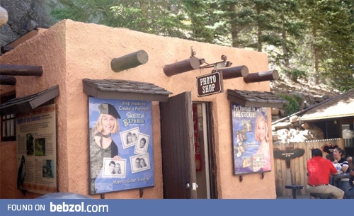 It's a photoshop. And it's made out of adobe!