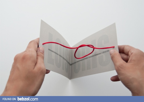 Clever wedding invitation.