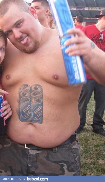 A man with a six-pack