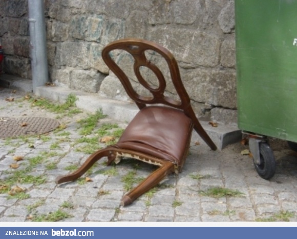 Nawet krzesło potrzebuje odpoczynku 