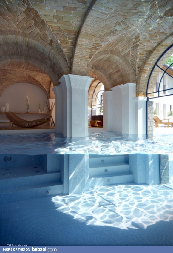 A nice swimming pool 