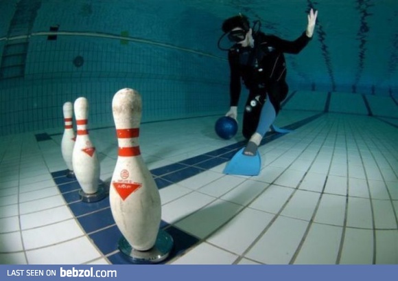 Underwater bowling