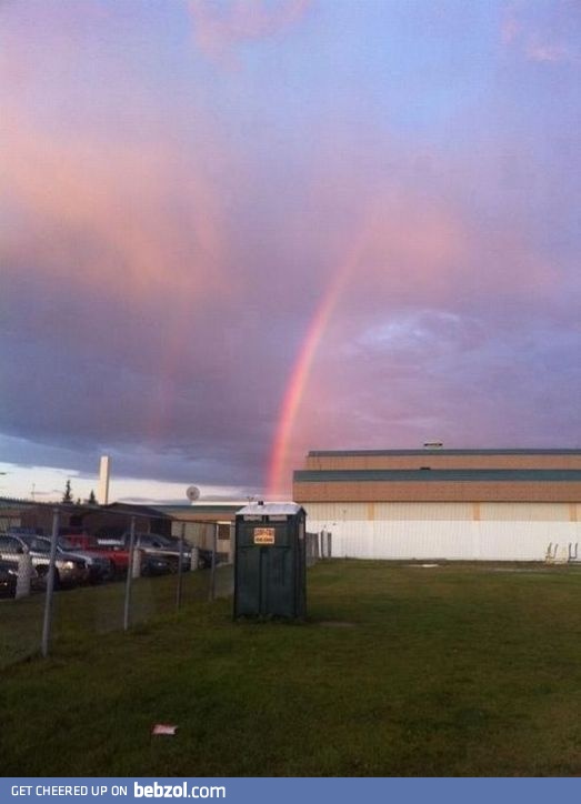 At the end of a rainbow