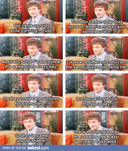 Daniel Radcliffe and paparazzi
