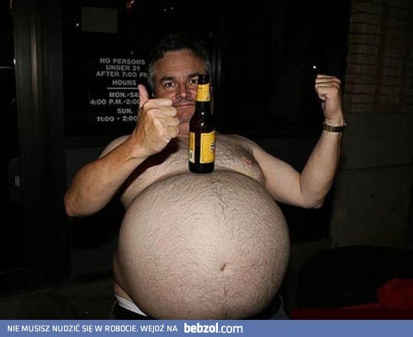 Lepiej mieć brzuch od piwa, niż garba od roboty