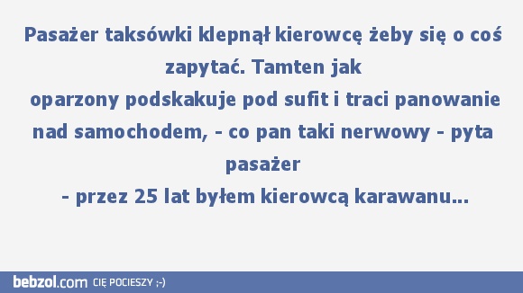 Nerwowy taksówkarz