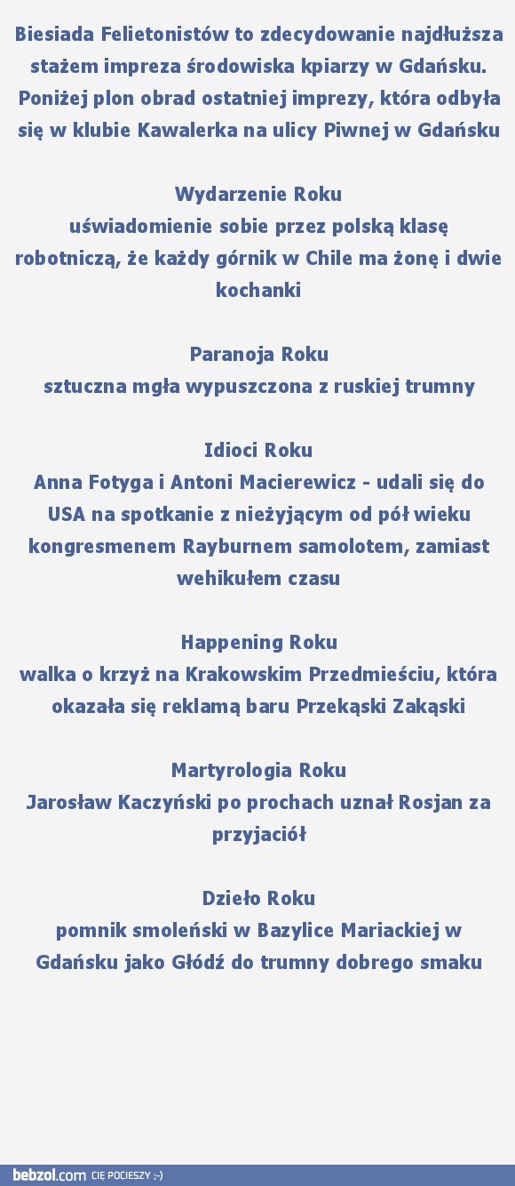 Hasła - dowcipy 2010 roku