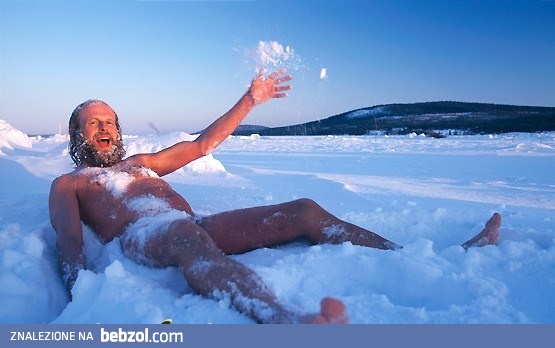 Śnieżna kąpiel...brrrrrrr!