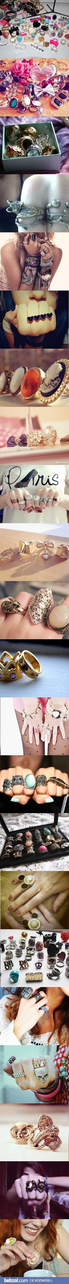 Różnoraki pierścionki