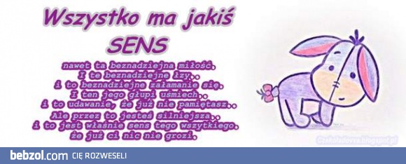 Wszystko ma jakiś sens! 