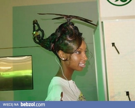 Fryzura w kształcie helikoptera 