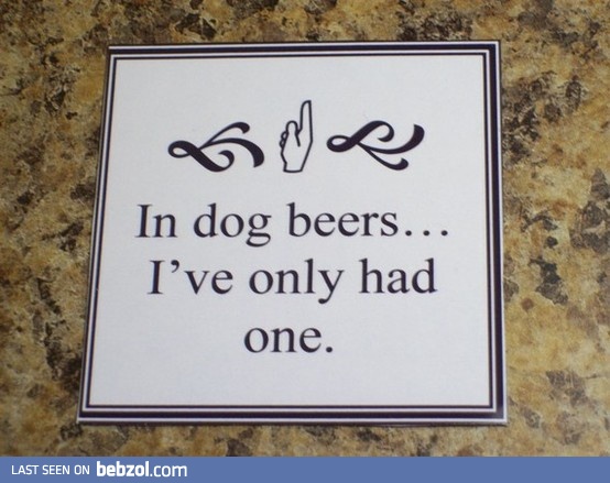 In dog beers