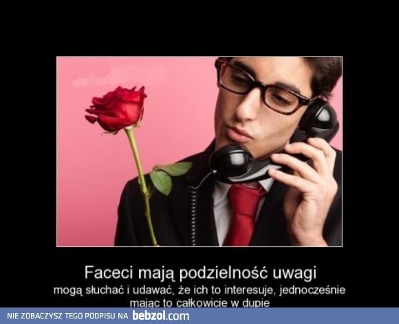 Faceci mają podzielność uwagi