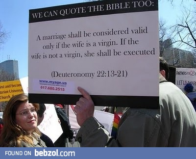 We Can Quote The Bible Too....