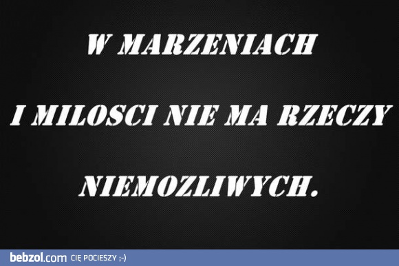 Nie ma rzeczy niemożliwych