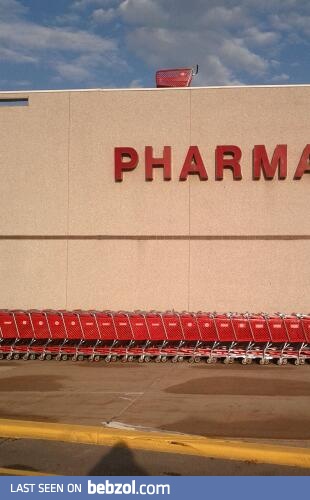 Get down from there! You are a shopping cart.