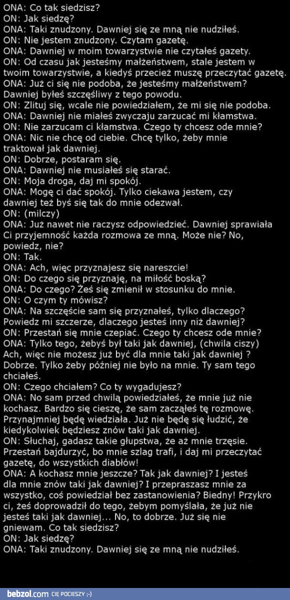 Rozmowa po małżeństwie