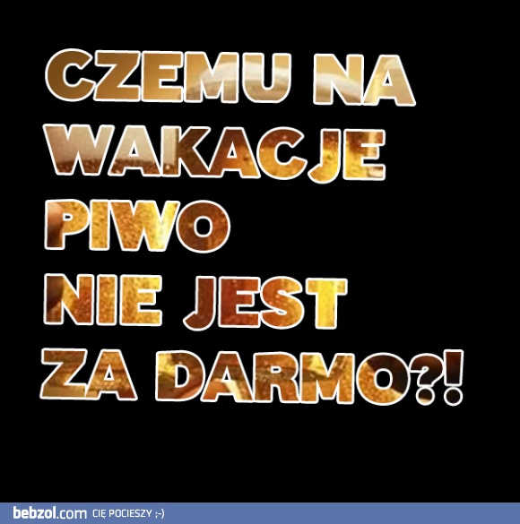 Piwo za darmo? Jestem za!