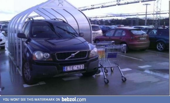 He has an own garage...