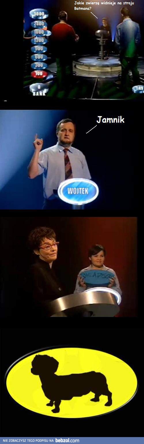 Jamnik na stroju Batmana