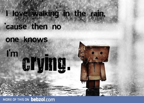 I like walking in the rain