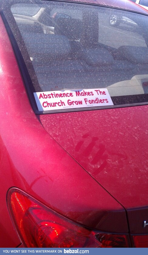 Saw this on the back of a car window today