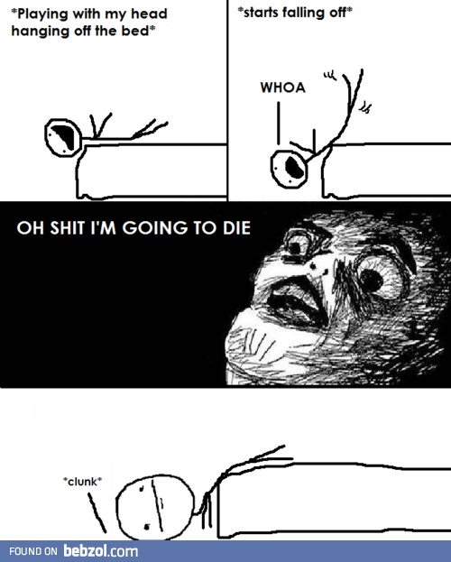 Oh noes, I'm going to fall!