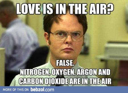 Love is in the air... False!