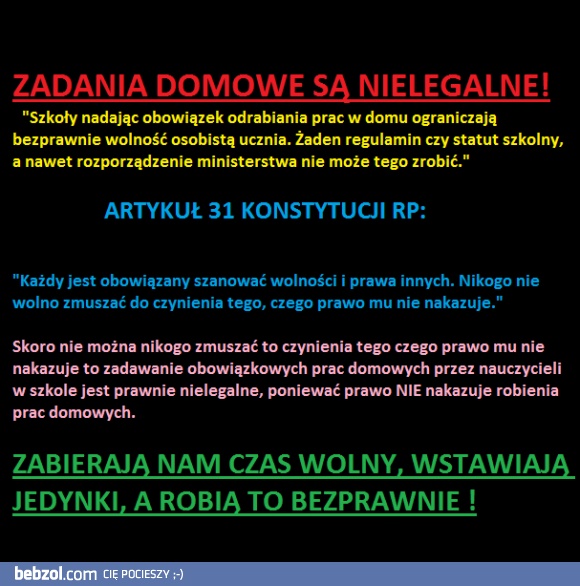 Ile nielegalnych jedynek już dostałes?