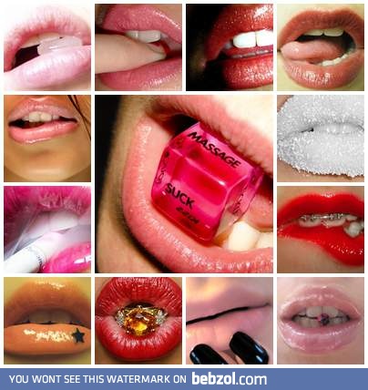 Lips are the hottest part of the woman's body