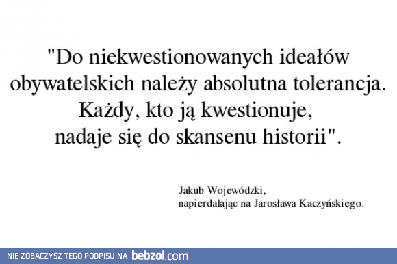 Do niekwestionowanych ideałów obywatelskich należy...